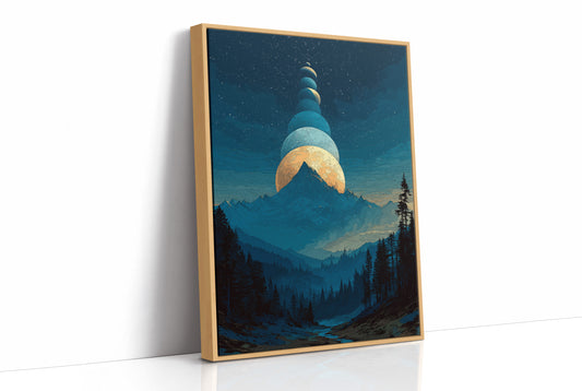 When the Moons Lined Up Over the Mountain