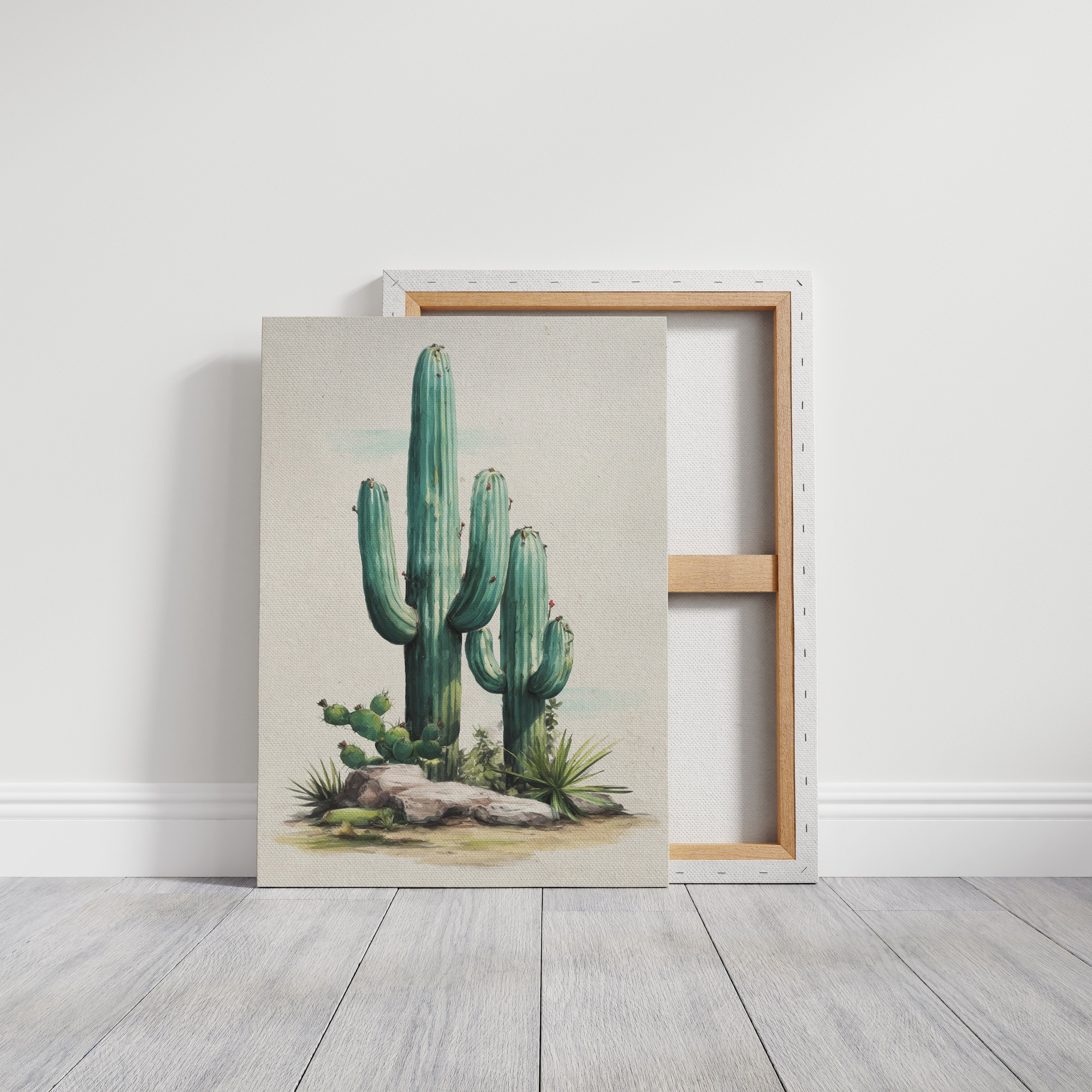 Saguaros Paint The Morning Mint