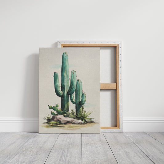 Saguaros Paint The Morning Mint