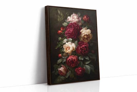 Velvet Blooms Against Midnight Walls