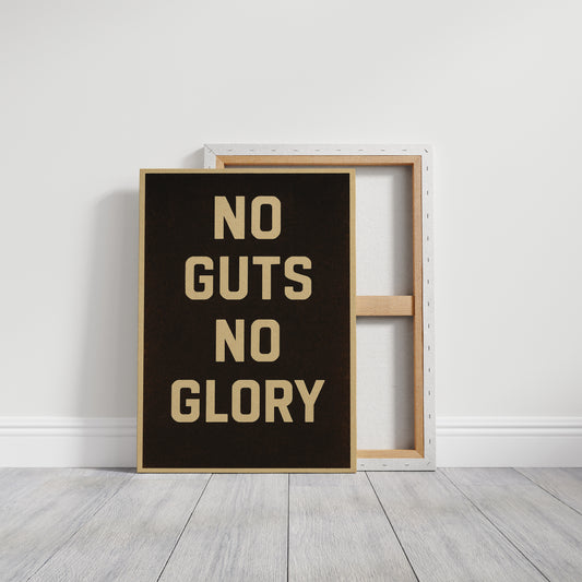 No Guts No Glory Vintage Poster