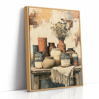 Sunbaked Pottery and Faded Blooms