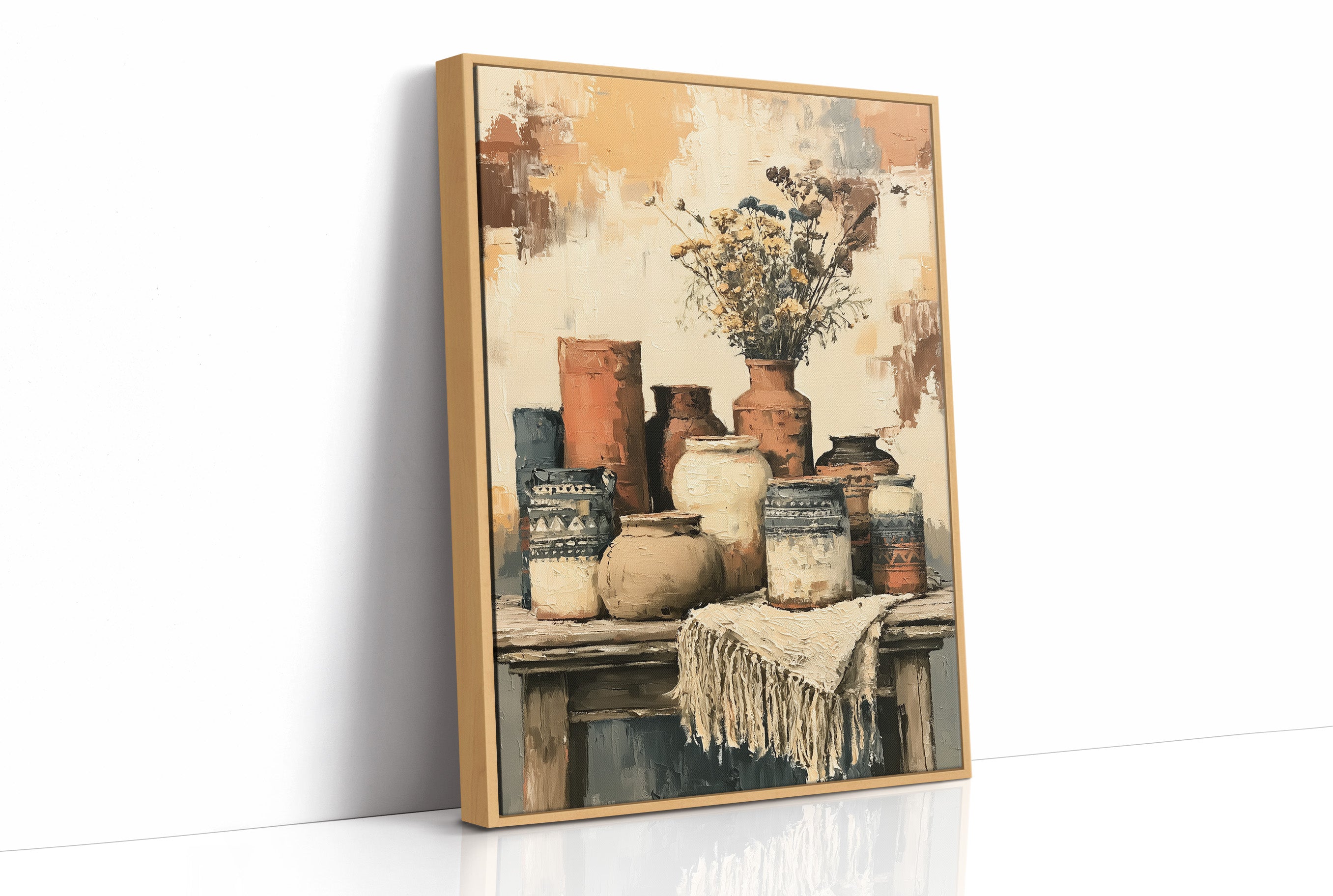 Sunbaked Pottery and Faded Blooms