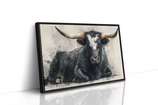 Black Bulls Rest Under Texas Stars