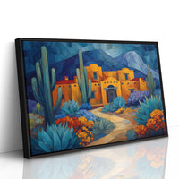 Saguaros Dance By Adobe Moonlight