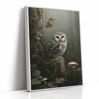 Woodland Sage On Misty Perch