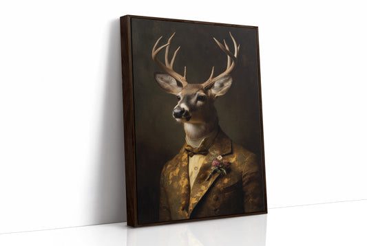 Noble Stag In Gilded Attire