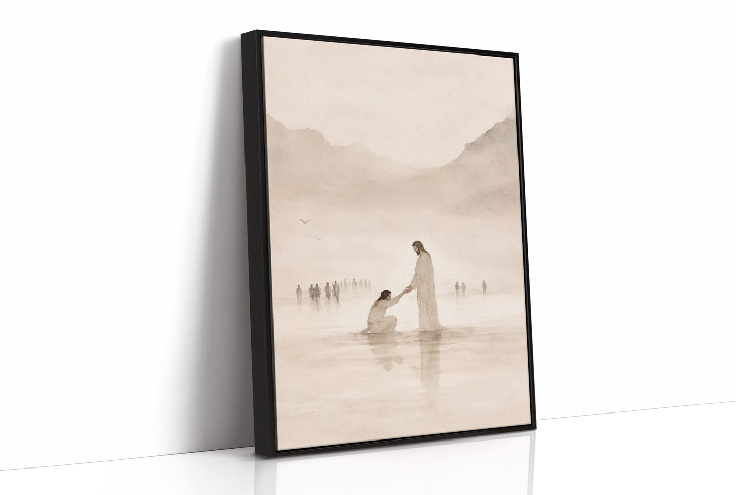 Divine Mercy Amidst Ethereal Waters
