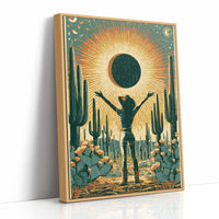 Eclipse in the Desert: Sun Salutation