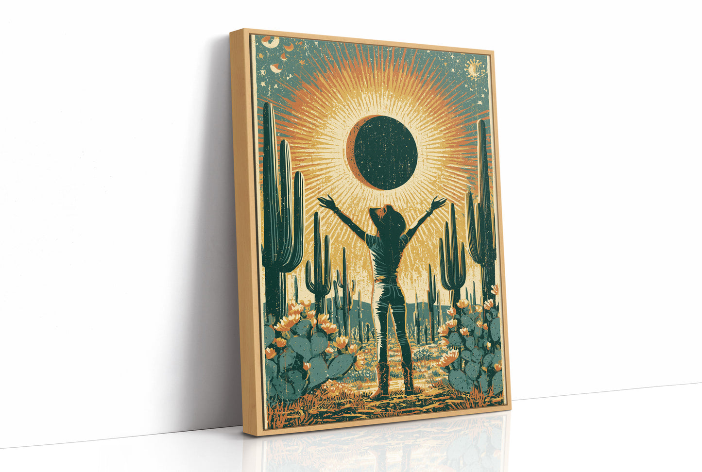 Eclipse in the Desert: Sun Salutation
