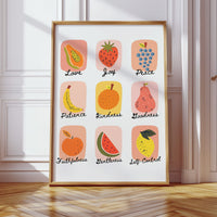 Fruits of the Spirit Illustrated Print