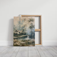 Daisies by the Water: Cottage in the Birch Grove