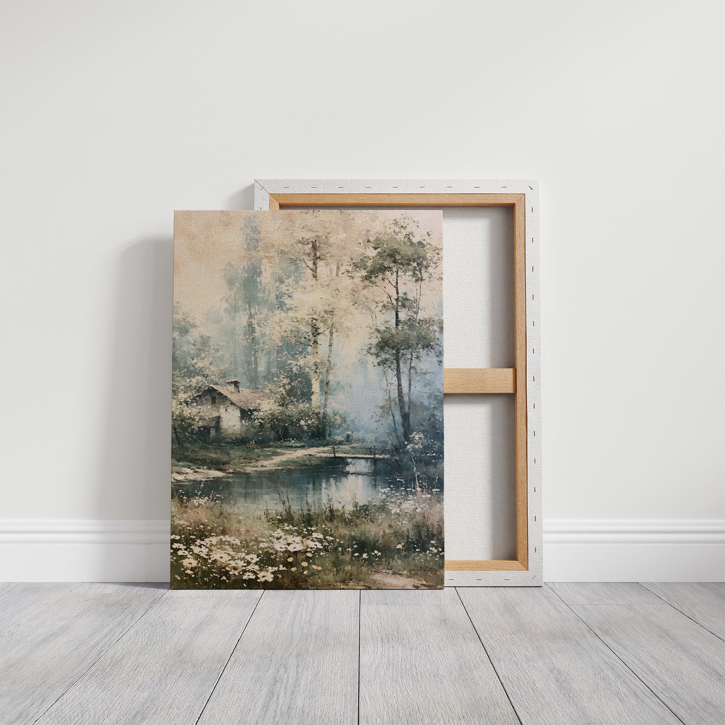 Daisies by the Water: Cottage in the Birch Grove