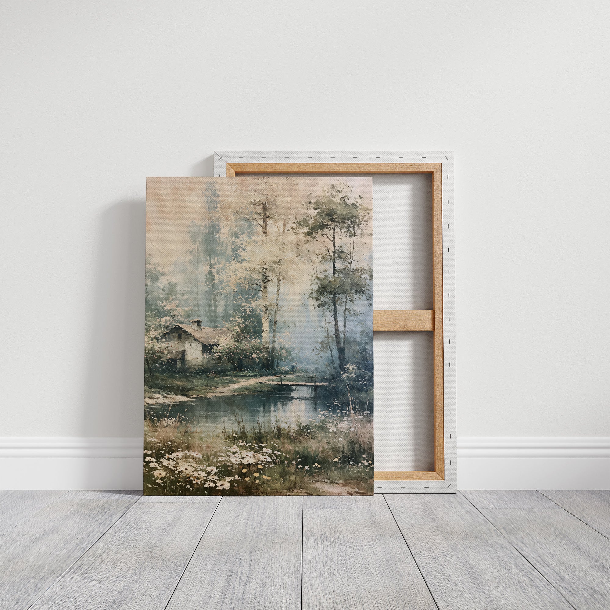 Daisies by the Water: Cottage in the Birch Grove