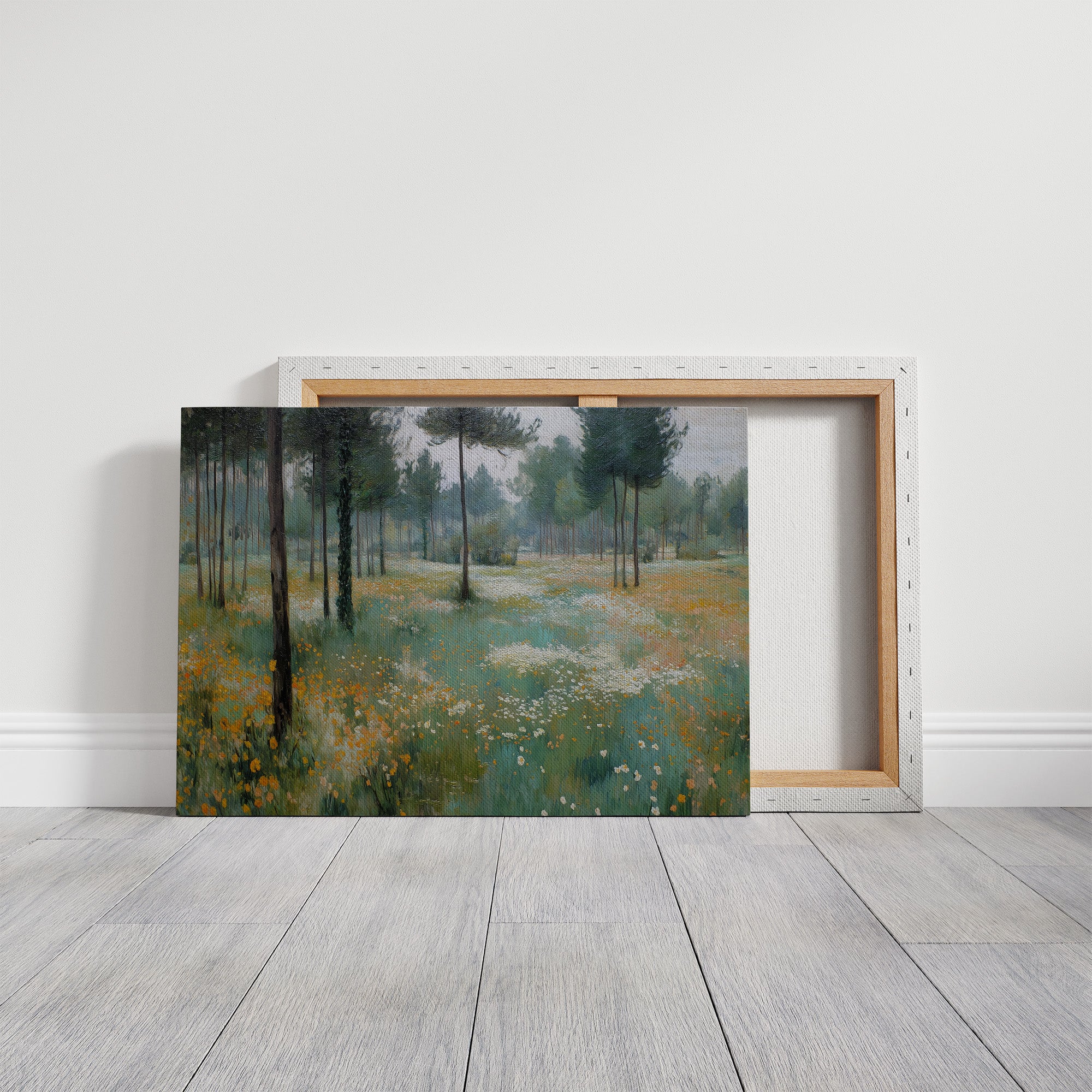 Meadow Light Through Ancient Pines