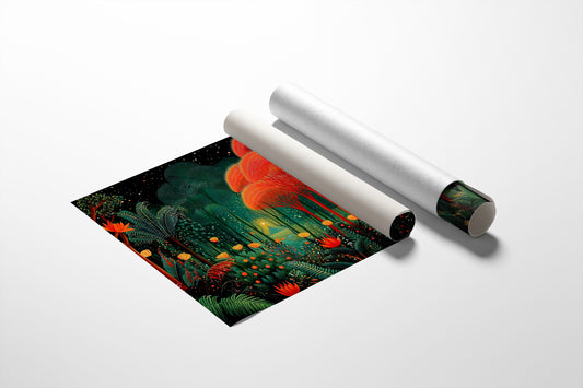 Coral Trees Dance In Midnight Gardens