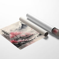 Cherry Blossoms Guard Mountain Temples