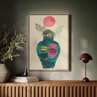 Moonlit Vase Holds Ancient Stories