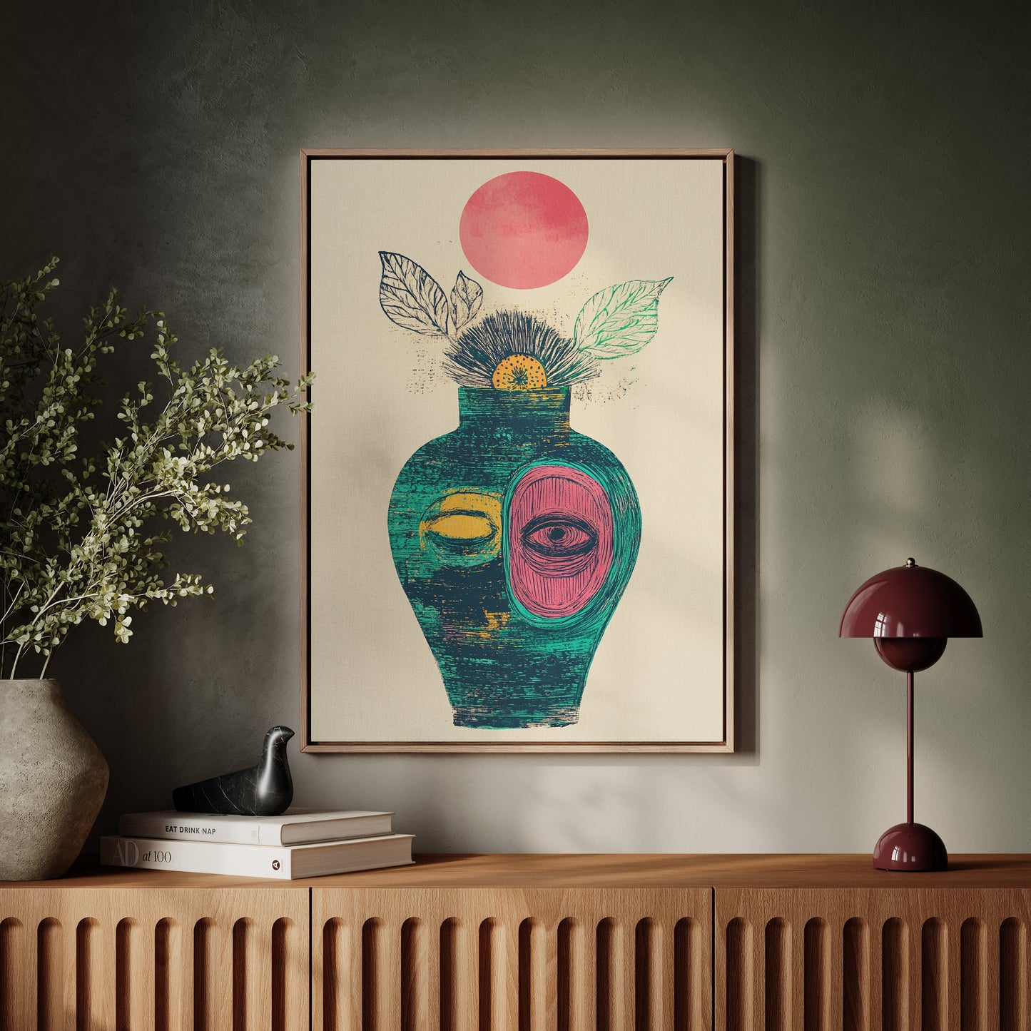 Moonlit Vase Holds Ancient Stories