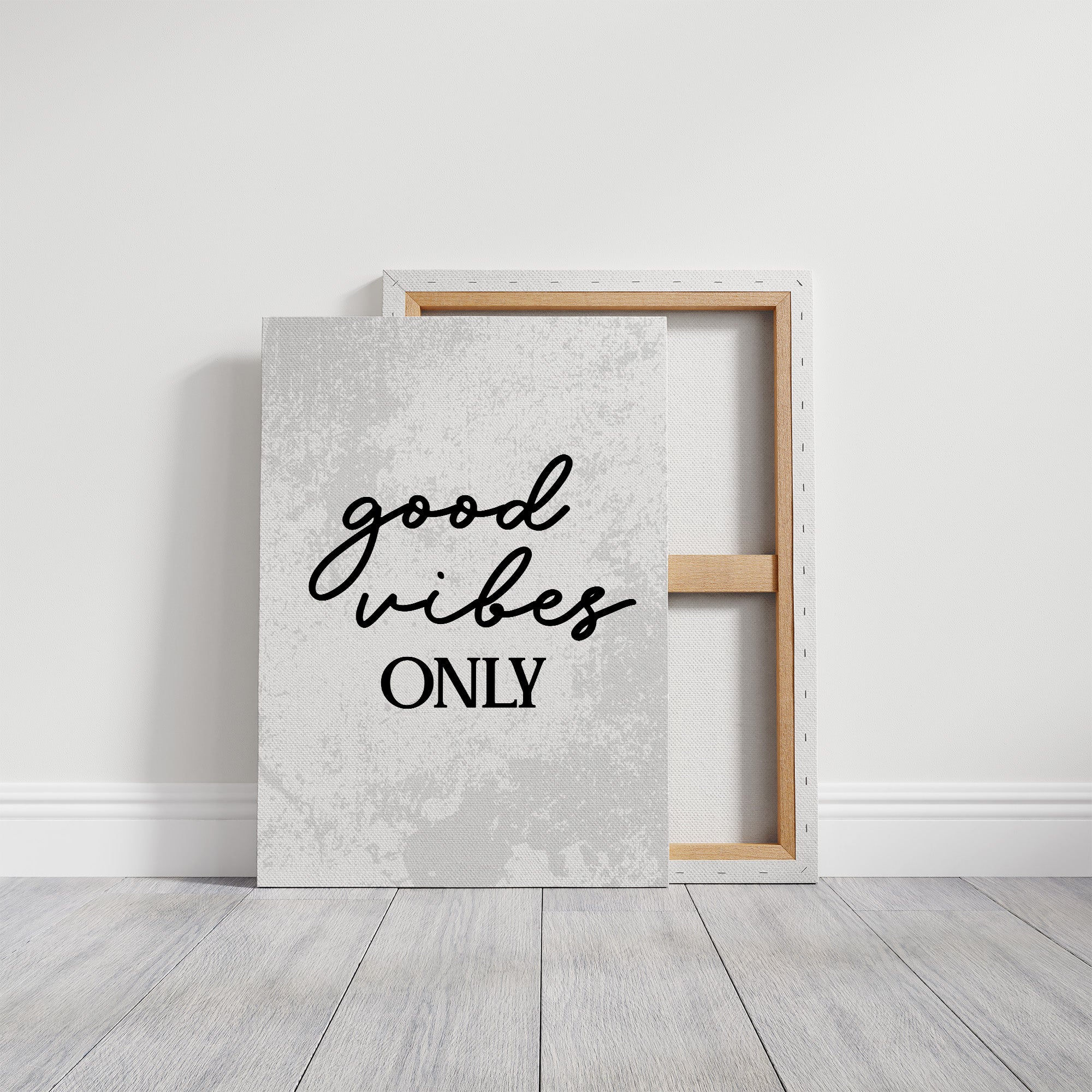 Good Vibes Only Script Quote