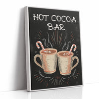 Chalkboard Comfort: Steaming Mugs Await