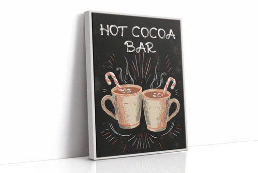 Chalkboard Comfort: Steaming Mugs Await