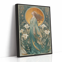 Gilded Grace Among Lilies