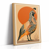 Desert Quail at Sunrise