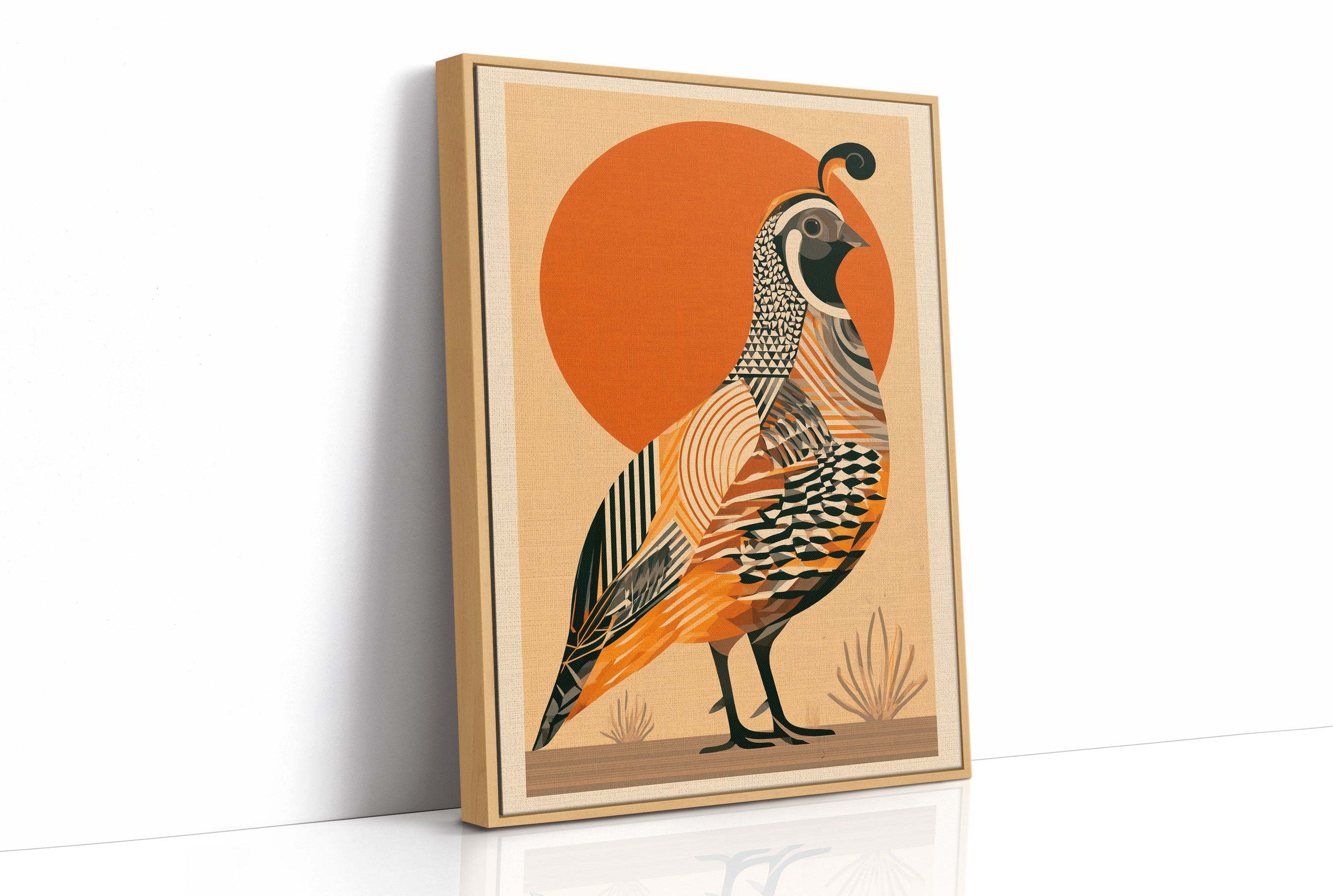 Desert Quail at Sunrise