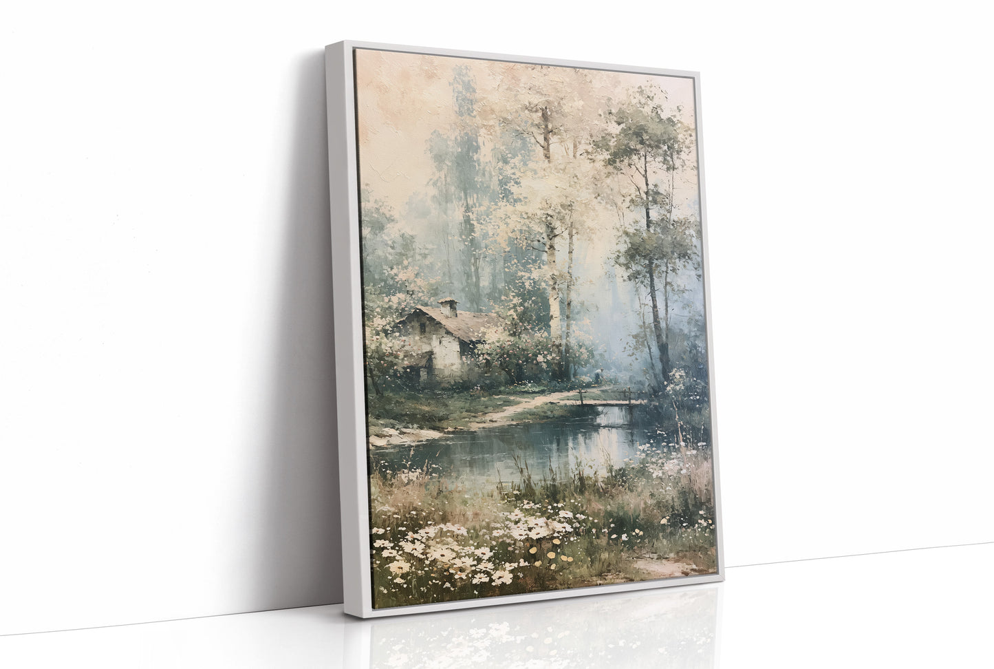 Daisies by the Water: Cottage in the Birch Grove
