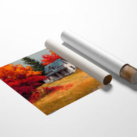 Harvest Home Beneath Fiery Canopy