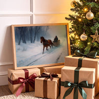 Winter's Tale Through Birch And Snow