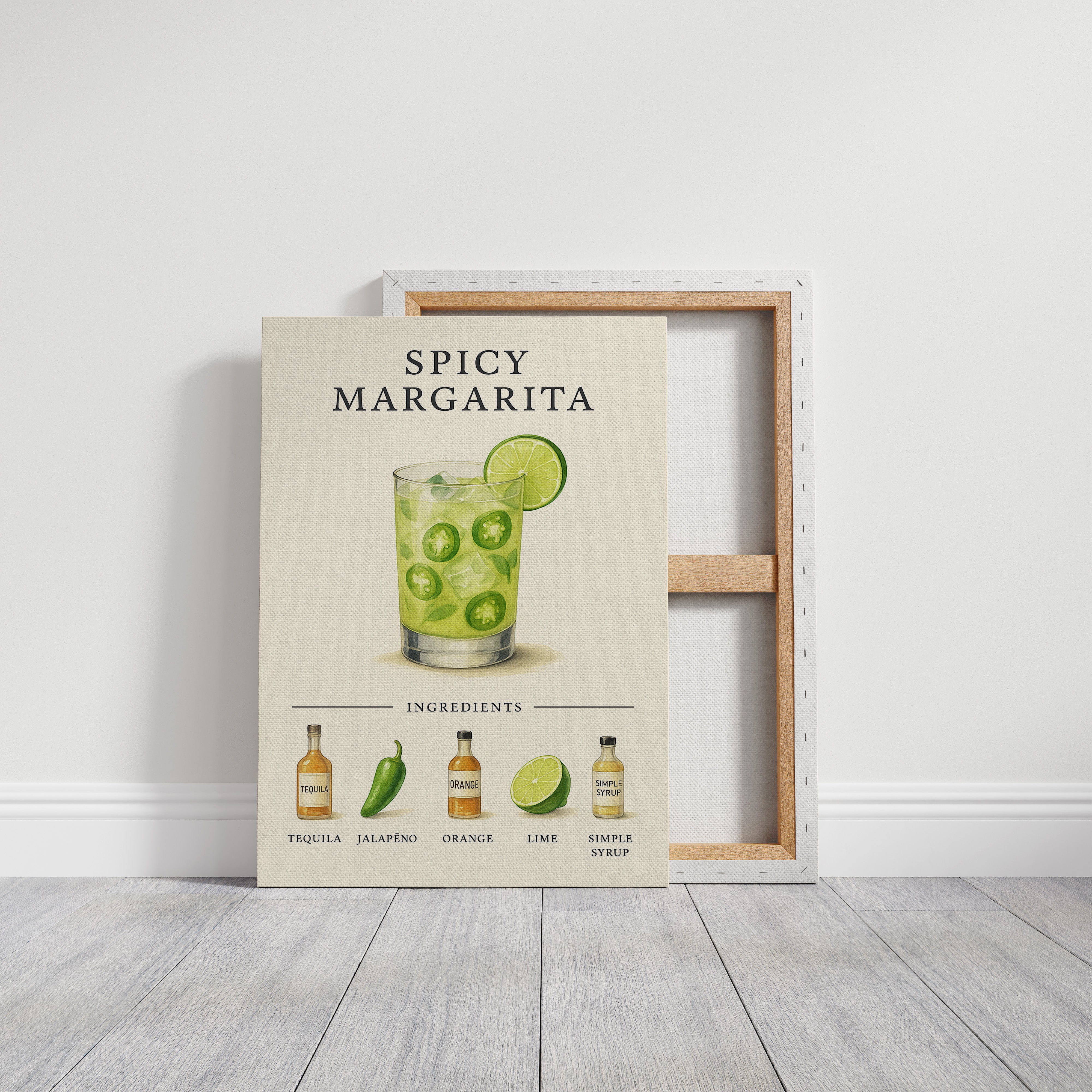 Spicy Margarita Cocktail Recipe Print