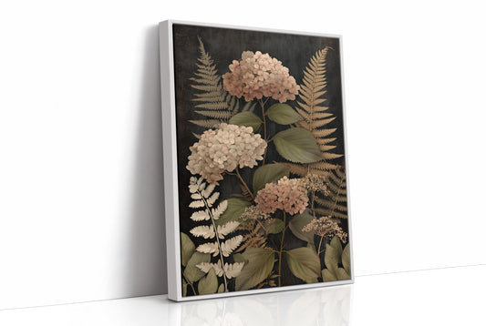 Blush Blooms Against Midnight Walls