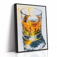 On the Rocks: An Impasto Pour