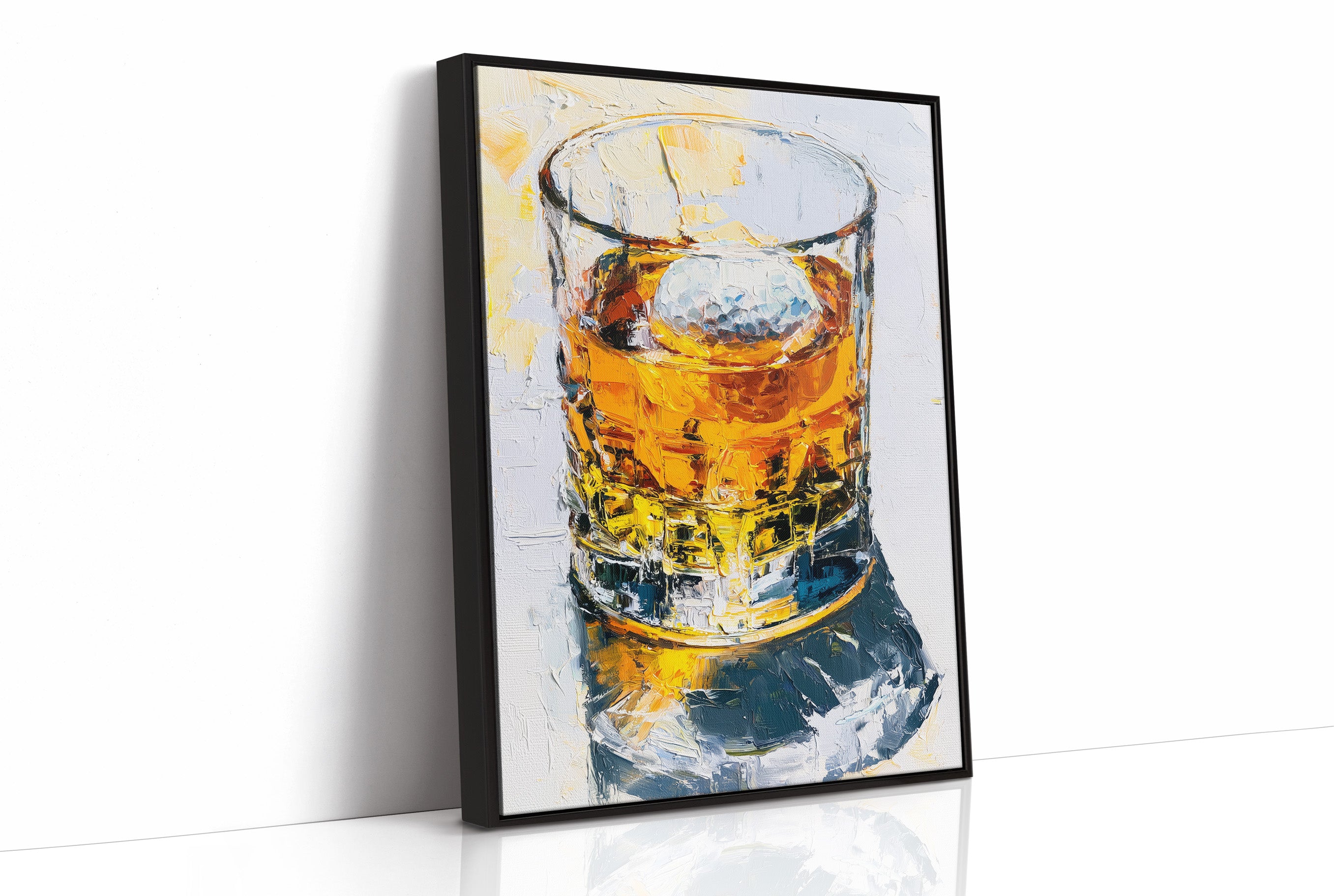 On the Rocks: An Impasto Pour