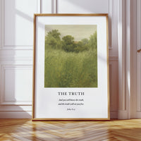 The Truth John 8 Field Scripture Art