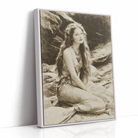 Vintage Waves Against Rocky Shore