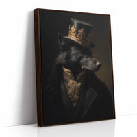 Noble Wolf Wears Midnight Crown