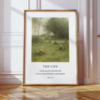The Life John 14 Pastoral Scripture Print