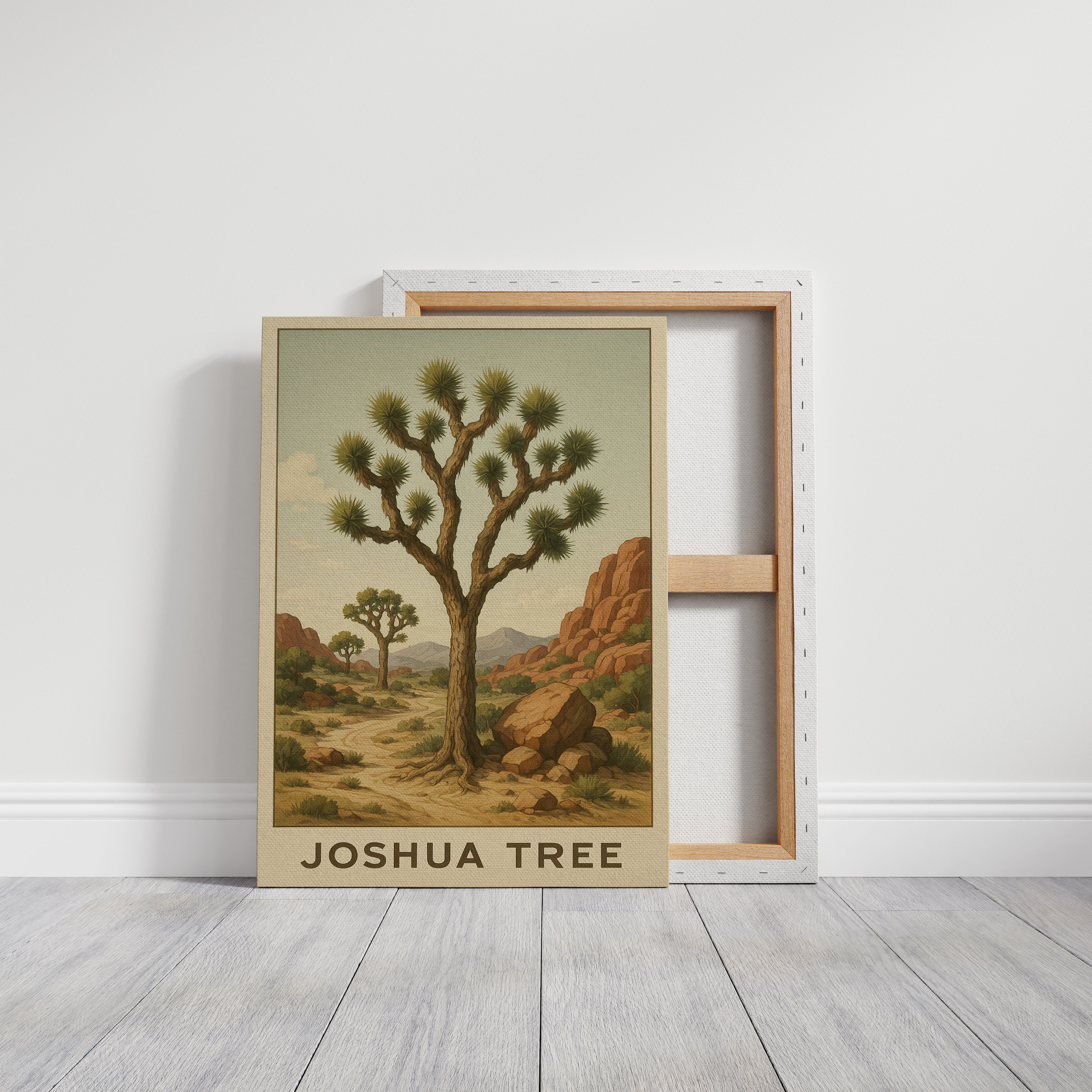 Joshua Tree Desert Landscape Art Print