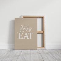 Lets Eat Kitchen Wall Quote