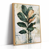 Magnolia Stem in Green and Rust