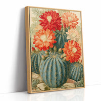 Desert Bloom: Crimson Succulents