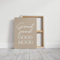 Good Food Good Mood Kitchen Quote