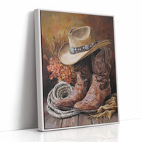 Weathered Boots Tell Ranch Stories
