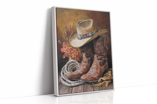 Weathered Boots Tell Ranch Stories