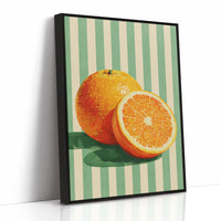 Citrus Glow in Mint Stripes