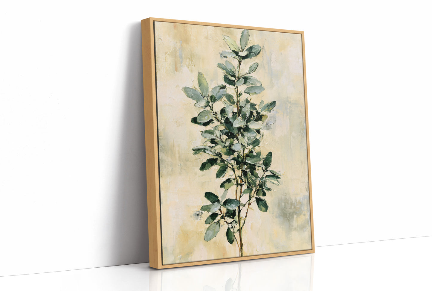 Eucalyptus Sprig on Golden Cream