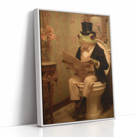 Distinguished Amphibian's Morning Ritual